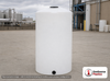 Chem-Tainer 100 Gallon Vertical Storage Tank. Polyethylene; Natural White; dimensions 64.0in H x 23.0in W x 23.0in L; 32.0 lb empty; 1.5 specific gravity rating; fittings: 1 Outlet , 1 Manway / Lid; max temp 120 deg  F / 48 deg  C; 3 Year Warranty. Manufacturer part number TC2364IC-NAT. Sold by OneSource Plastics (https://www.onesourceplastics.com).