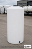 Chem-Tainer 250 Gallon Vertical Storage Tank. Polyethylene; Natural White; 84" H x 31" W x 31" L; fittings: 1 Outlet, 1