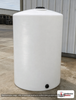 Chem-Tainer 200 Gallon Vertical Storage Tank. Polyethylene; Natural White; 72" H x 31" W x 31" L; fittings: 1 Outlet, 1