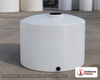 Chem-Tainer 110 Gallon HD Vertical Storage Tank. Polyethylene; Natural White; 36" H x 35" W x 35" L; fittings: 1 Outlet, 1