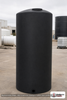 Chem-Tainer 550 Gallon Vertical Storage Tank. Polyethylene; Black; 94" H x 45" W x 45" L; fittings: 1 Outlet, 1 Manway /