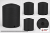 Dimensional spec drawing for Chem-Tainer 650 Gallon Vertical Storage Tank (56" L x 56" W x 70" H)