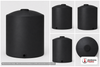 Dimensional spec drawing for Chem-Tainer 1000 Gallon Vertical Storage Tank (64" L x 64" W x 88" H)