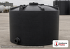 Snyder Industries 5500 Gallon ASTM XLPE Black Heavy Duty Vertical Storage Tank. Crosslinked Linear Polyethylene; Black; dimensions 132.0in H x 120.0in W x 120.0in L; 1450.0 lb empty; 1.9 specific gravity rating; fittings: 1 Manway / Lid; max temp 140 deg  F / 60 deg  C; 3 Year Warranty. Manufacturer part number 7000000N48. Sold by OneSource Plastics (https://www.onesourceplastics.com).