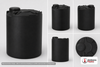 Snyder Industries 5500 Gallon ASTM XLPE Black Heavy Duty Vertical Storage Tank