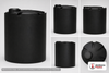 Dimensional spec drawing for Snyder 3000 Gallon Vertical Storage Tank (90" L x 90" W x 127" H)