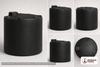 Dimensional spec drawing for Snyder 2000 Gallon Vertical Storage Tank (90" L x 90" W x 88" H)