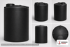 Snyder Industries 3000 Gallon ASTM Black Vertical Storage Tank