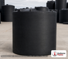 Snyder Industries 2500 Gallon ASTM 1.35 SG Black Vertical Storage Tank. Polyethylene; Black; dimensions 107.0in H x 90.0in W x 90.0in L; 425.0 lb empty; 1.35 specific gravity rating; fittings: 1 Manway / Lid; max temp 120 deg  F / 48 deg  C; 3 Year Warranty. Manufacturer part number 5090000N33. Sold by OneSource Plastics (https://www.onesourceplastics.com).