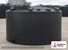 Snyder Industries 1500 Gallon ASTM Black Heavy Duty Vertical Storage Tank. High Density Linear Polyethylene; Black; dimensions 72.0in H x 86.0in W x 86.0in L; 260.0 lb empty; 1.9 specific gravity rating; fittings: 1 Manway / Lid; max temp 120 deg  F / 48 deg  C; 3 Year Warranty. Manufacturer part number 1770000N51. Sold by OneSource Plastics (https://www.onesourceplastics.com).