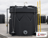 Snyder Industries 4000 Gallon ASTM XLPE Black Double Wall Tank. Crosslinked Linear Polyethylene; Black; 178" H x 102" W x