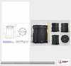Dimensional spec drawing for Snyder 10000 Gallon Double Wall Tank (142" L x 142" W x 226" H)
