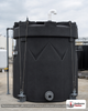 Snyder Industries 8700 Gallon ASTM Black Double Wall Tank. High Density Linear Polyethylene; Black; dimensions 197.0in H x 142.0in W x 142.0in L; 5800.0 lb empty; 1.9 specific gravity rating; fittings: 1 Manway / Lid; max temp 120 deg  F / 48 deg  C; 3 Year Warranty. Manufacturer part number 1006400n51. Manufactured by Snyder. Sold by OneSource Plastics (https://www.onesourceplastics.com).