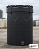 Snyder Industries 5000 Gallon ASTM Black Double Wall Tank. Polyethylene; Black; 216" H x 102" W x 102" L; fittings: 1 Manway