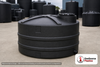 Snyder Industries 1200 Gallon Heavy Duty Vertical Storage Tank. Polyethylene; Black; 56.5" H x 86" W x 86" L; fittings: 1
