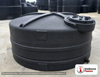 Snyder Industries 1200 Gallon Vertical Storage Tank. Polyethylene; Black; 56.5" H x 86" W x 86" L; fittings: 1 Outlet, 1