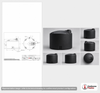 Dimensional spec drawing for Snyder 1500 Gallon Vertical Storage Tank (86" L x 86" W x 72" H)