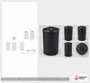 Dimensional spec drawing for Enduraplas 150 Gallon Vertical Water Tank (30" L x 30" W x 61" H)