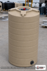 Enduraplas 150 Gallon Beige Vertical Water Storage Tank. Polyethylene; Beige; dimensions 61.0in H x 30.0in W x 30.0in L; 47.0 lb empty; 1.1 specific gravity rating; fittings: 1 Outlet , 1 Manway / Lid; max temp 120 deg  F / 48 deg  C; 10 Year Warranty with Activation. Manufacturer part number TLV00150BE. Sold by OneSource Plastics (https://www.onesourceplastics.com).