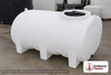 Enduraplas 550 Gallon White Horizontal Leg Tank. Polyethylene; Natural White; dimensions 40.0in H x 57.0in W x 80.0in L; 231.0 lb empty; 1.9 specific gravity rating; fittings: 1 Outlet , 1 Manway / Lid; 10 Year Warranty with Activation. Manufacturer part number THF00500W. Sold by OneSource Plastics (https://www.onesourceplastics.com).