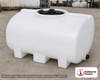 Enduraplas 250 Gallon White Horizontal Leg Tank. Polyethylene; Natural White; 34" H x 47" W x 55" L; fittings: 1 Outlet, 1