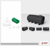 Dimensional spec drawing for Enduraplas 1600 Gallon Horizontal Leg Tank (130" L x 71" W x 59" H)