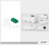 Dimensional spec drawing for Enduraplas 300 Gallon Horizontal Leg Tank (74" L x 46" W x 31" H)