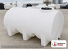 Enduraplas 1400 Gallon White Horizontal Leg Tank. Polyethylene; Natural White; dimensions 66.0in H x 70.0in W x 102.0in L; 561.0 lb empty; 1.9 specific gravity rating; fittings: 1 Outlet , 1 Manway / Lid; 10 Year Warranty with Activation. Manufacturer part number THF01400W. Sold by OneSource Plastics (https://www.onesourceplastics.com).