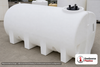 Enduraplas 1900 Gallon White Horizontal Leg Tank. Polyethylene; Natural White; 65" H x 71" W x 130" L; fittings: 1 Outlet, 1