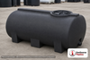 Enduraplas 300 Gallon Black Horizontal Leg Tank. Polyethylene; Black; dimensions 31.0in H x 46.0in W x 74.0in L; 154.0 lb empty; 1.9 specific gravity rating; fittings: 1 Outlet , 1 Manway / Lid; 10 Year Warranty with Activation. Manufacturer part number THF00300B. Sold by OneSource Plastics (https://www.onesourceplastics.com).