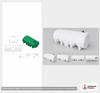Enduraplas 3500 Gallon White Horizontal Leg Tank
