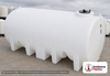 Enduraplas 4500 Gallon White Horizontal Leg Tank. Polyethylene; Natural White; 84" H x 95" W x 179" L; fittings: 1 Outlet, 1