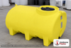 Enduraplas 550 Gallon Yellow Horizontal Leg Tank. Polyethylene; Yellow; dimensions 40.0in H x 57.0in W x 80.0in L; 231.0 lb empty; 1.9 specific gravity rating; fittings: 1 Outlet , 1 Manway / Lid; 10 Year Warranty with Activation. Manufacturer part number THF00500Y. Sold by OneSource Plastics (https://www.onesourceplastics.com).