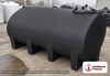 Enduraplas 2800 Gallon Black Horizontal Leg Tank. Polyethylene; Black; dimensions 75.0in H x 97.0in W x 145.0in L; 1166.0 lb empty; 1.9 specific gravity rating; fittings: 1 Outlet , 1 Manway / Lid; 10 Year Warranty with Activation. Manufacturer part number THF02800B. Sold by OneSource Plastics (https://www.onesourceplastics.com).