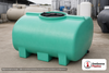 Enduraplas 250 Gallon Green Horizontal Leg Tank. Polyethylene; Green; dimensions 34.0in H x 47.0in W x 55.0in L; 110.0 lb empty; 1.9 specific gravity rating; fittings: 1 Outlet , 1 Manway / Lid; 10 Year Warranty with Activation. Manufacturer part number THF00250G. Sold by OneSource Plastics (https://www.onesourceplastics.com).