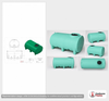 Dimensional spec drawing for Enduraplas 800 Gallon Horizontal Leg Tank (94" L x 60" W x 48" H)