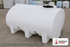 Enduraplas 1200 Gallon White Horizontal Leg Tank. Polyethylene; Natural White; dimensions 59.0in H x 70.0in W x 102.0in L; 495.0 lb empty; 1.9 specific gravity rating; fittings: 1 Outlet , 1 Manway / Lid; 10 Year Warranty with Activation. Manufacturer part number THF01200W. Sold by OneSource Plastics (https://www.onesourceplastics.com).