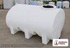 Enduraplas 1200 Gallon White Horizontal Leg Tank. Polyethylene; Natural White; 59" H x 70" W x 102" L; fittings: 1 Outlet, 1