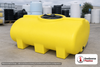 Enduraplas 200 Gallon Yellow Horizontal Leg Tank. Polyethylene; Yellow; dimensions 27.0in H x 47.0in W x 55.0in L; 88.0 lb empty; 1.9 specific gravity rating; fittings: 1 Outlet , 1 Manway / Lid; 10 Year Warranty with Activation. Manufacturer part number THF00200Y. Sold by OneSource Plastics (https://www.onesourceplastics.com).