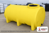Enduraplas 800 Gallon Yellow Horizontal Leg Tank. Polyethylene; Yellow; dimensions 48.0in H x 60.0in W x 94.0in L; 341.0 lb empty; 1.9 specific gravity rating; fittings: 1 Outlet , 1 Manway / Lid; 10 Year Warranty with Activation. Manufacturer part number THF00800Y. Sold by OneSource Plastics (https://www.onesourceplastics.com).