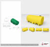 Enduraplas 4500 Gallon Yellow Horizontal Leg Tank