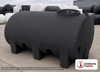 Enduraplas 1400 Gallon Black Horizontal Leg Tank. Polyethylene; Black; 66" H x 70" W x 102" L; fittings: 1 Outlet, 1 Manway