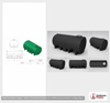 Dimensional spec drawing for Enduraplas 4500 Gallon Horizontal Leg Tank (179" L x 95" W x 84" H)