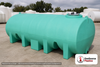 Enduraplas 3500 Gallon Green Horizontal Leg Tank. Polyethylene; Green; dimensions 70.0in H x 95.0in W x 179.0in L; 1540.0 lb empty; 1.9 specific gravity rating; fittings: 1 Outlet , 1 Manway / Lid; 10 Year Warranty with Activation. Manufacturer part number THF03500G. Sold by OneSource Plastics (https://www.onesourceplastics.com).