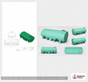 Enduraplas 3500 Gallon Green Horizontal Leg Tank