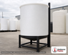 Chem-Tainer 1500 Gallon 15 Degree Plastic Vertical Open Top Cone Bottom Tank. 1500.0 gallon capacity; Polyethylene; dimensions 84.0in H x 73.0in W x 73.0in L; 475.0 lb empty; 2.0 specific gravity rating. Manufacturer part number TC7384CA. Sold by OneSource Plastics (https://www.onesourceplastics.com).