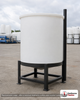 Chem-Tainer 75 Gallon 30 Degree Plastic Vertical Open Top Cone Bottom Tank. 75.0 gallon capacity; Polyethylene; dimensions 24.0in H x 30.0in W x 30.0in L; 35.0 lb empty; 2.0 specific gravity rating. Manufacturer part number TC3024CA. Sold by OneSource Plastics (https://www.onesourceplastics.com).