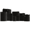 Snyder Industries 290 Gallon ASTM XLPE Black Heavy Duty Vertical Storage Tank