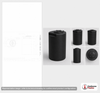 Dimensional spec drawing for Snyder 150 Gallon Vertical Storage Tank (30" L x 30" W x 59" H)