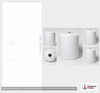 Dimensional spec drawing for Snyder 200 Gallon Vertical Storage Tank (36" L x 36" W x 53" H)